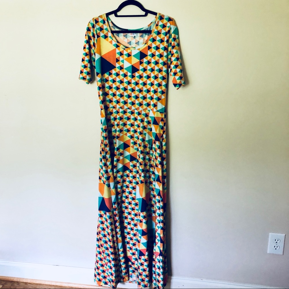 LuLaRoe Maxi asymmetrical print